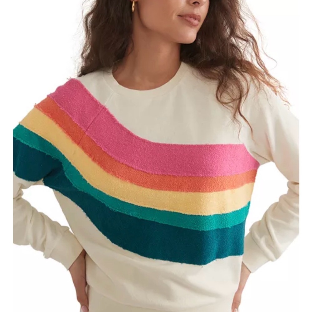 Marine Layer Vin Striped Sweatshirt- Size M - Picture 2 of 11